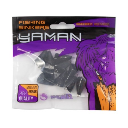 Cargo bullet-exentric painted pissy Yaman 10 pcs., 14 g, black-4