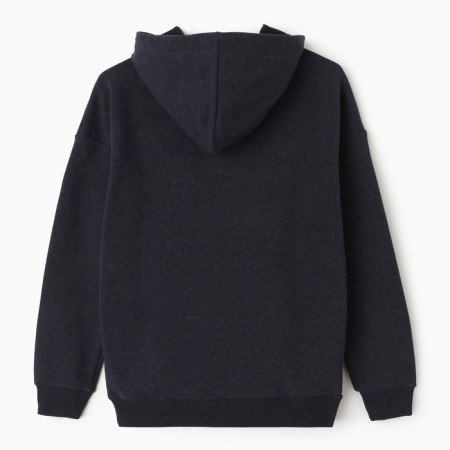Children's sweatshirt, color blue melange, height 158 ​​cm-6