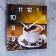 Wall clock: kitchen, "coffee", silent, 25 x 25 cm