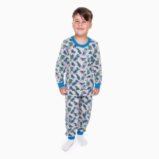 Pajamas for a boy, gray/transformer color, height 92 cm