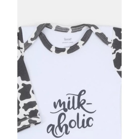 Body baby with a long sleeve Rant Milk-Aholic, height 68 cm, white color-2