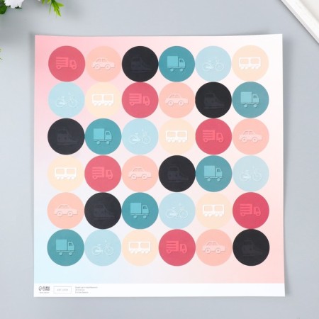 Scrapbooking "Transport" Density 180 g 30.5x32 cm-3