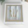 Casket tree with divisions "Dining objects" white with gold 26x24x6.8 cm