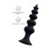 Anal traffic jam Popo playfa indi, silicone, black, 11.5 cm, d 2.9 cm