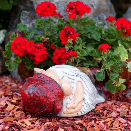 Garden Figure "Dwarf Sonya" Red, 38x28x21cm-1