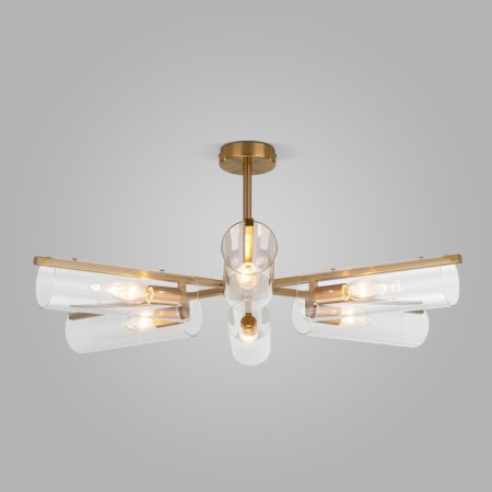 Ceiling Lamp EUROSVET TROMPETA 70144/6, E14, 6x60W, 740x740x310 mm, brass color-2
