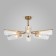 Ceiling Lamp EUROSVET TROMPETA 70144/6, E14, 6x60W, 740x740x310 mm, brass color