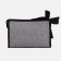 Cosmetic bag with a zipper, with lining, gray color
