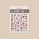 Nail stickers "whim", the color is red/black
