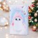 Postcard "Happy New Year!" Glitter, Congrev, Bird, 12.5 x 19.4 cm