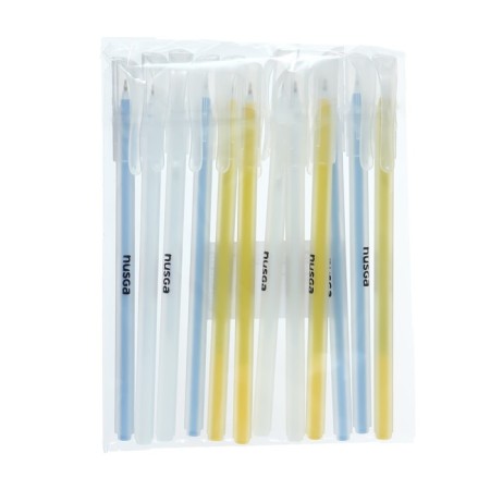 A set of ballpoint pens 12 pieces of "Round", node 0.7mm, blue premium ink, mix-5