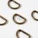 Semi -ring for bags, d = 20 mm, thickness - 3 mm, 10 pcs, antique color