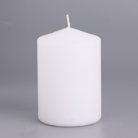 Candle-cylinder, 6x8.5 cm, 180 g, 12 hours, white-1