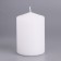 Candle-cylinder, 6x8.5 cm, 180 g, 12 hours, white