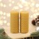 A set of candles from wax, honey, "New Year", 8 cm, 2 pcs