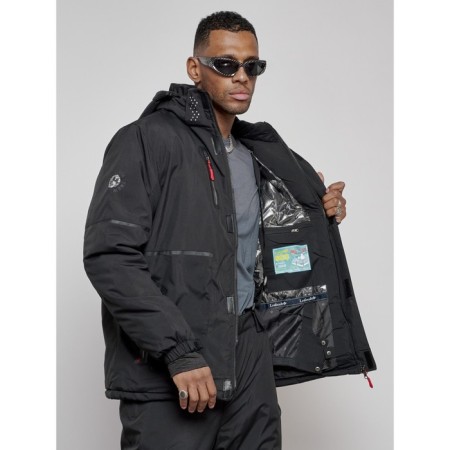 Male winter ski costume, size 48, black color-11