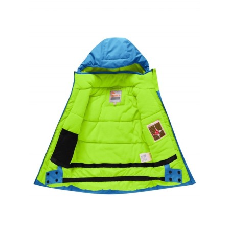 Ski costume for a boy, height 134 cm, green color-3
