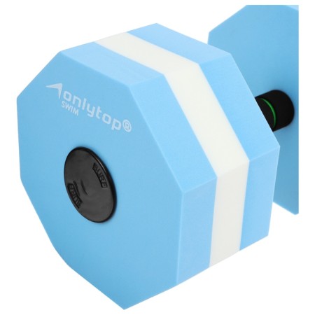 Gantel for aquaerobic hexagonal 27 x 16 x 16 cm, blue color-5