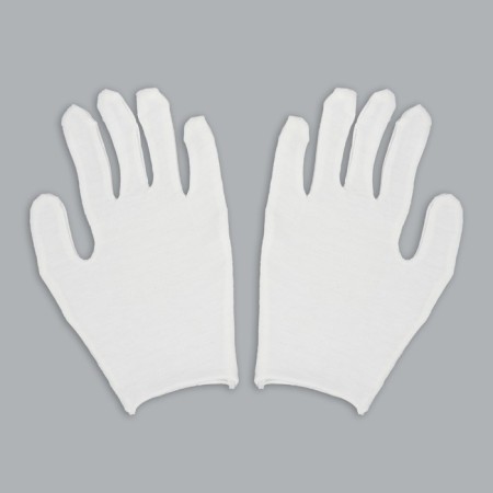 Cotton gloves, size m, steam, in a cardboard box, white color-4