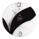 Watch wall, interior "black lotus", silent, d-39 cm