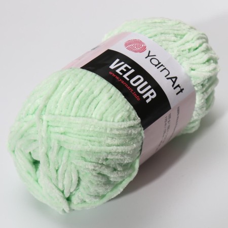 Yarn "Velour" 100% micropoliester 170m/100g (845 mint)-2