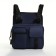 Babberry bag with zipper, 2 external pockets, blue color
