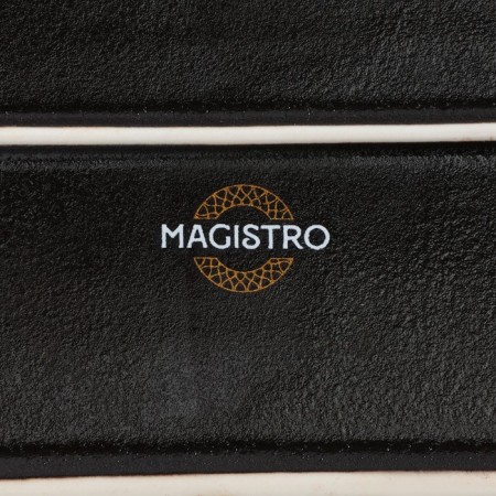 Porcelain dish for feeding Magistro Pietra Lunare, 30 × 10 cm, black color-5