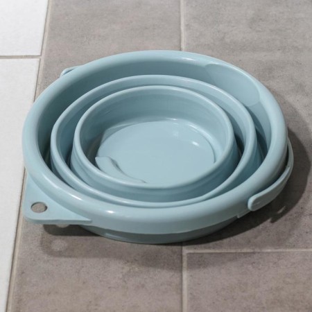 Folding bucket, 5 l, 26 × 26 × 20 cm, color gray color-3