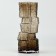 Mountain Brown Flowers Vase of brown glass 30 × 13 × 13 cm