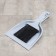 Brush-clutch with an etna scoop, gray color
