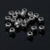 Crimp (covering bead) 1 × 1 × 0.8 cm, (set 20 pcs.), Color silver