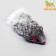 Natural fur mouse, 5 cm, gray