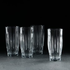 Set of glass glasses Diamond, 315 ml, 4 pcs
