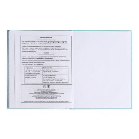 School diary for grades 1-11, "turquoise", covered paper cover, hard binding cardboard 7BC, matte lamination, universal cheat sheet, 48 sheets, block 65g/m2-11