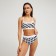 Swimsuit female separate minku color white/black, size 48