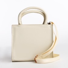 Bag Female Tout with zipper, milk color
