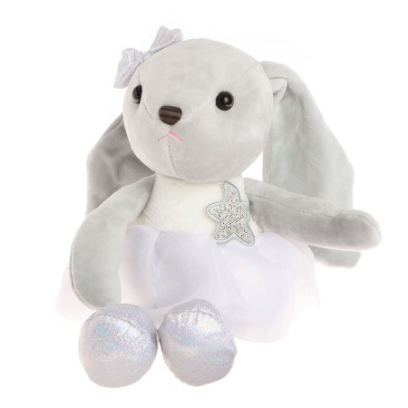 Soft toy "Bunny with a star", color mix-1