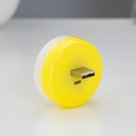 Nightlight "Smile" LED 1W USB yellow 5x5x5 cm Risalux-2