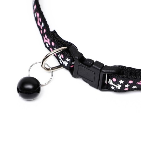 Two -layer collar with Fasteks "Star Bones", 30 x 1 cm, mix of flowers-2