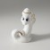 Souvenir Ceramics "White Cobra in the New Year's cap" with gold 4x5x8.5 cm