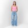 Top female denim Mist: Denim R.44, light pink