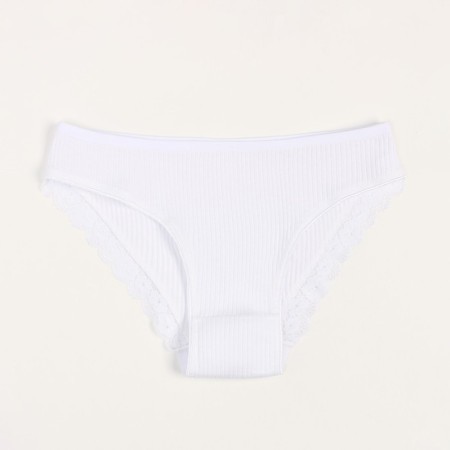Panties female color white, size 42-44