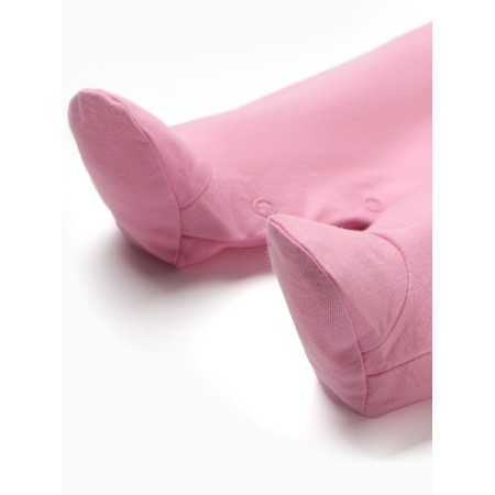 Children's jumpsuit with closed legs "Bunny", pink color, height 74-3