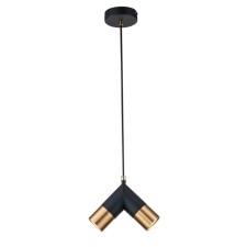 Suspended Indigo lamp, 11036/2p Black. 2x35W, GU10, 200x100x250/1600 mm, black/bronze color