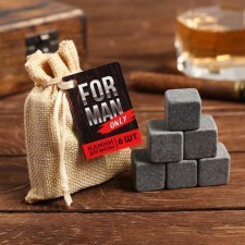 Wisks for whiskey in the canvas bag 