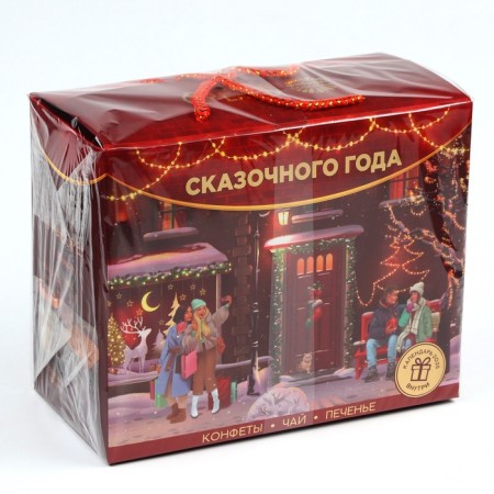Gift set of "Fairytale": tea 50 g, sweets 110, Brownie cookies 120 g.-9