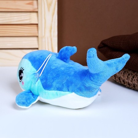 Soft toy "dolphin", 28 cm, blue color-2