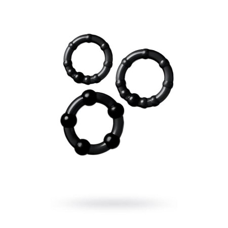 Toyfa A-Toys, TPE, black color, D = 3.5/3/2 cm.