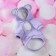 Sweater with a hood "Bear", fleece, size S (DS 21, Osh 24, OG 30 cm), purple