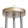 MIA chandelier 3x60W E27 gold, chrome 46x46x28cm